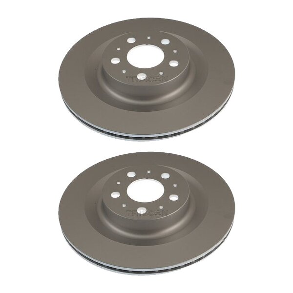 2 Brake Discs vented Ø 335 mm TRISCAN Brake-Expertise for TESLA MODEL