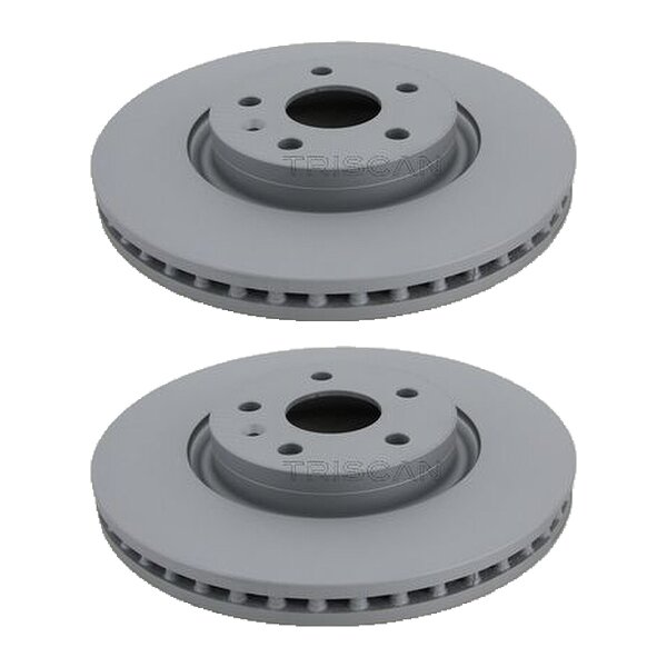 2 Brake Discs vented Ø 337 mm TRISCAN for e.g. OPEL INSIGNIA