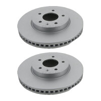 2 Brake Discs vented Ø 296 mm TRISCAN suitable for...