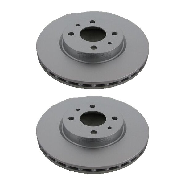 2 Brake Discs vented Ø 257 mm TRISCAN for e.g. ALFA ROMEO 155