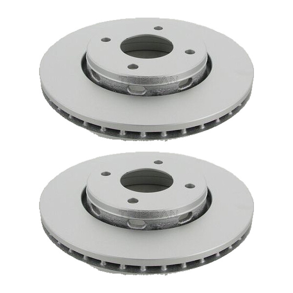 2 Bremsscheiben belüftet Ø 281 mm TRISCAN für u.a. MITSUBISHI COLT