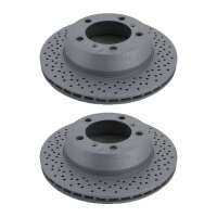 2 Brake Discs perforated internally vented Ø 299...
