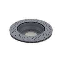 2 Brake Discs perforated internally vented Ø 299 mm TRISCAN for e.g. PORSCHE