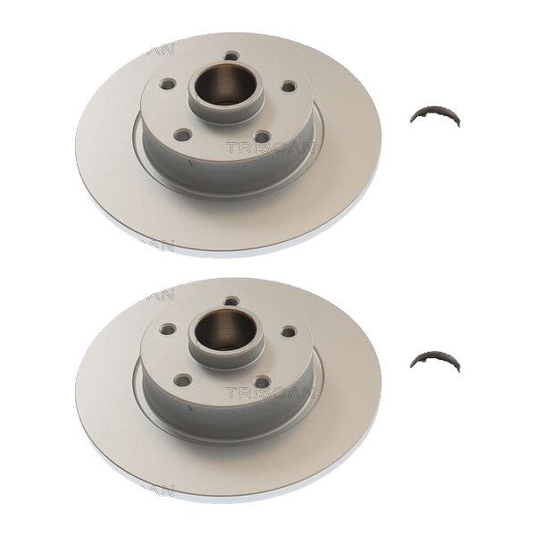 2 Bremsscheiben voll Ø 280 mm TRISCAN passend für u.a. RENAULT TRAFIC