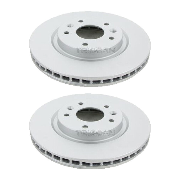 2 Brake Discs vented Ø 296 mm TRISCAN for e.g. NISSAN QASHQAI