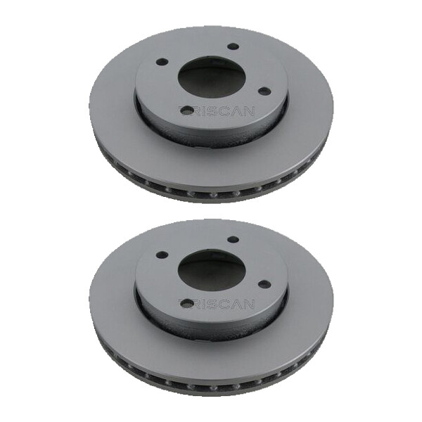 2 Bremsscheiben belüftet Ø 256 mm TRISCAN für u.a. MITSUBISHI COLT