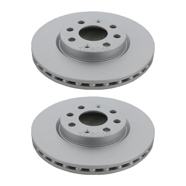 2 Bremsscheiben belüftet Ø 257 mm TRISCAN passend für u.a. OPEL CORSA
