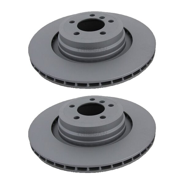 2 Brake Discs vented Ø 370 mm TRISCAN Brake-Expertise for BMW 7 Series