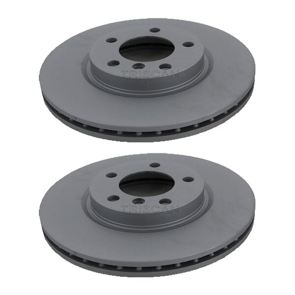 2 Brake Discs vented Ø 307 mm TRISCAN for e.g. MINI COUNTRYMAN