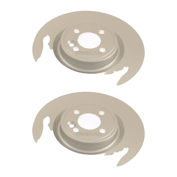 2 Brake Discs vented Ø 316 mm TRISCAN Brake-Expertise for MINI and others