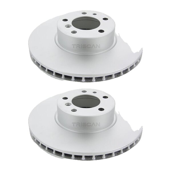 2 Brake Discs vented Ø 324 mm TRISCAN for BMW 8 Series and others