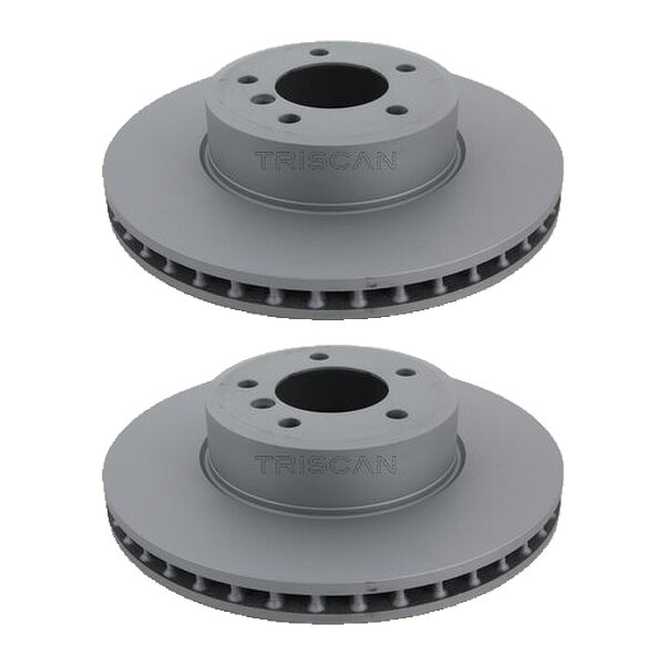 2 Brake Discs vented Ø 324 mm TRISCAN for BMW 5 Series and others
