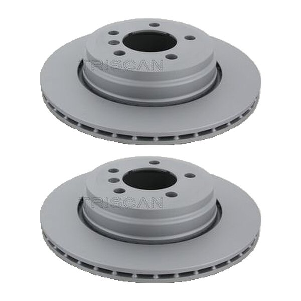 2 Brake Discs vented Ø 324 mm TRISCAN Brake-Expertise for BMW 7 Series
