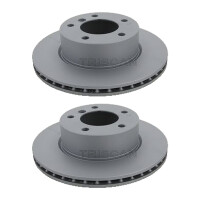 2 Brake Discs vented Ø 284 mm TRISCAN for BMW 1...
