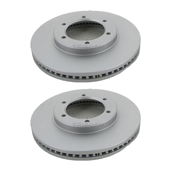 2 Brake Discs vented Ø 285 mm TRISCAN for TOYOTA HIACE and others
