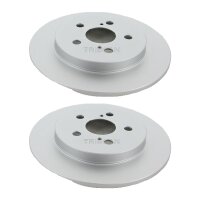 2 Brake Discs full Ø 259 mm TRISCAN suitable for...