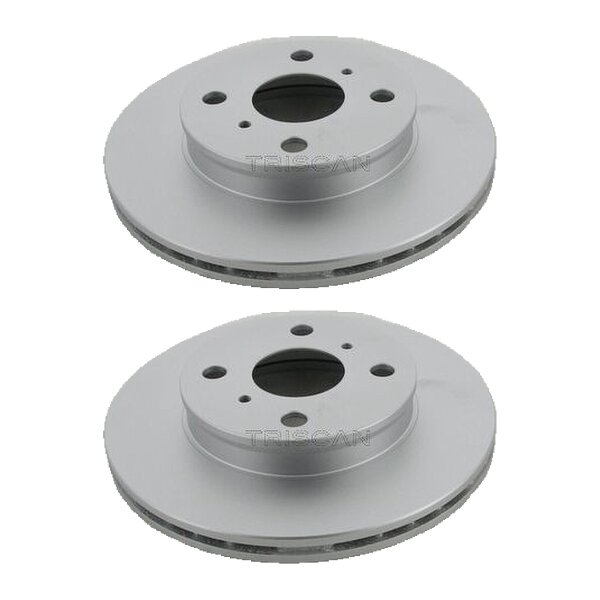 2 Bremsscheiben innenbelüftet Ø 238 mm TRISCAN für u.a. TOYOTA STARLET
