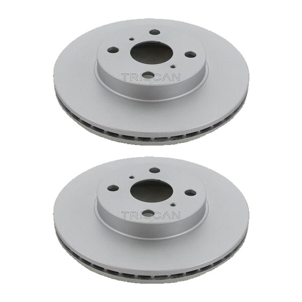 2 Bremsscheiben belüftet Ø 255 mm TRISCAN für u.a. TOYOTA YARIS
