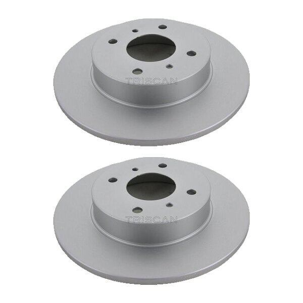 2 Brake Discs full Ø 278 mm TRISCAN suitable for e.g. NISSAN PRIMERA