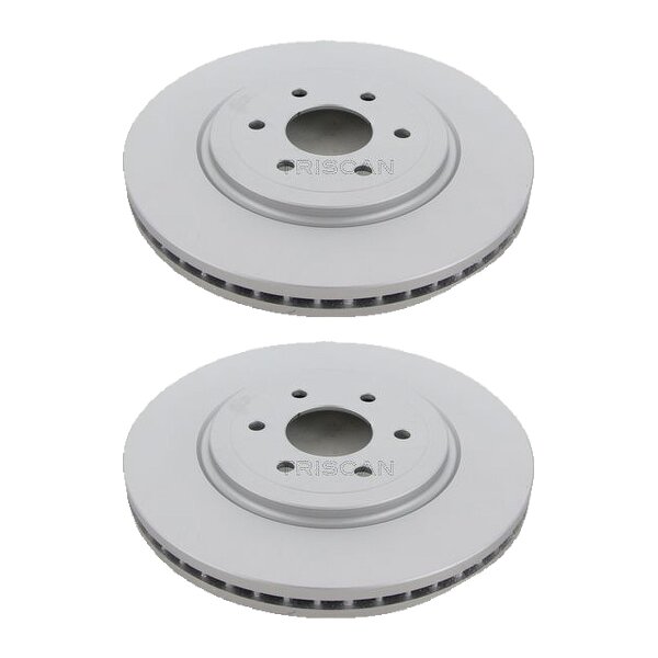 2 Brake Discs vented Ø 320 mm TRISCAN for e.g. NISSAN NAVARA