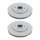 2 Brake Discs vented Ø 320 mm TRISCAN for e.g. NISSAN NAVARA