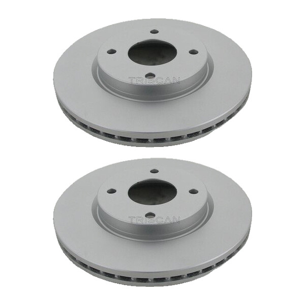 2 Bremsscheiben belüftet Ø 280 mm TRISCAN für u.a. NISSAN TIIDA