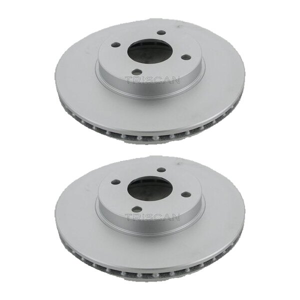 2 Bremsscheiben belüftet Ø 260 mm TRISCAN passend für u.a. NISSAN NOTE