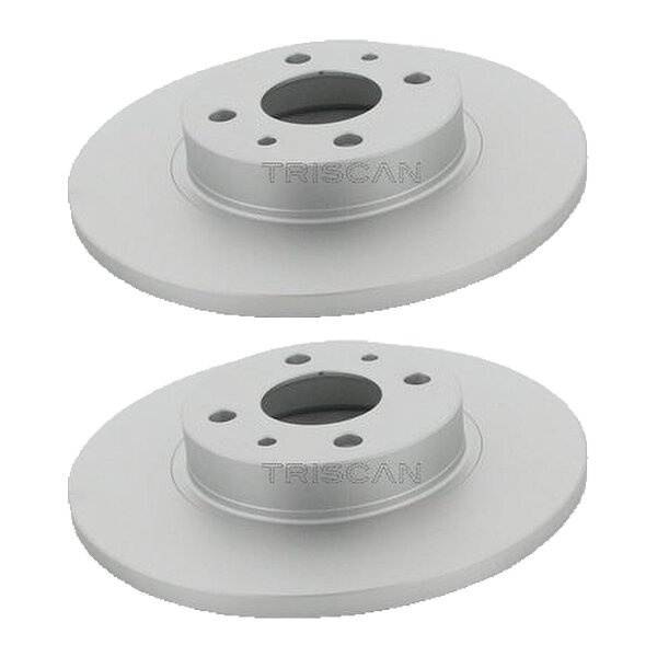 2 Bremsscheiben voll Ø 257 mm TRISCAN Bremsen-Expertise für u.a. FIAT 500