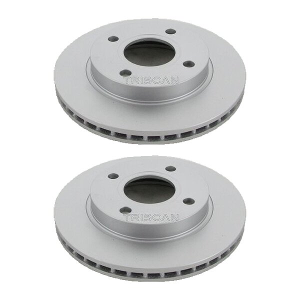 2 Bremsscheiben belüftet Ø 239,5 mm TRISCAN für u.a. FORD FIESTA