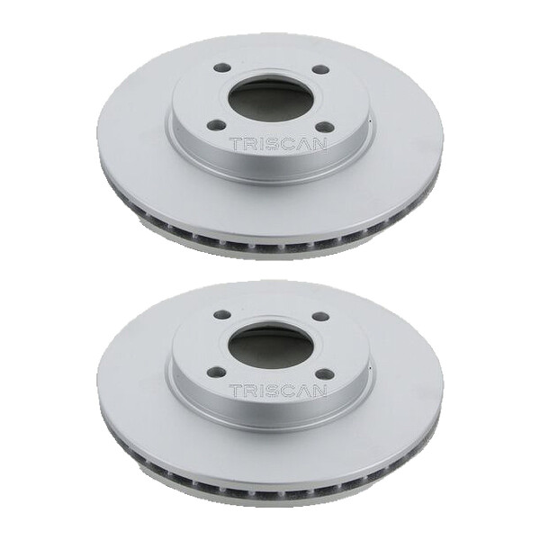 2 Bremsscheiben belüftet Ø 258 mm TRISCAN passend für u.a. FORD FOCUS