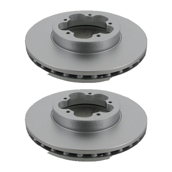 2 Brake Discs vented Ø 280 mm TRISCAN Brake-Expertise for e.g. FORD TRANSIT