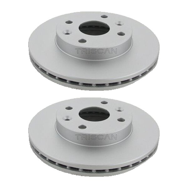 2 Brake Discs vented Ø 234 mm TRISCAN Brake-Expertise for KIA RIO and others