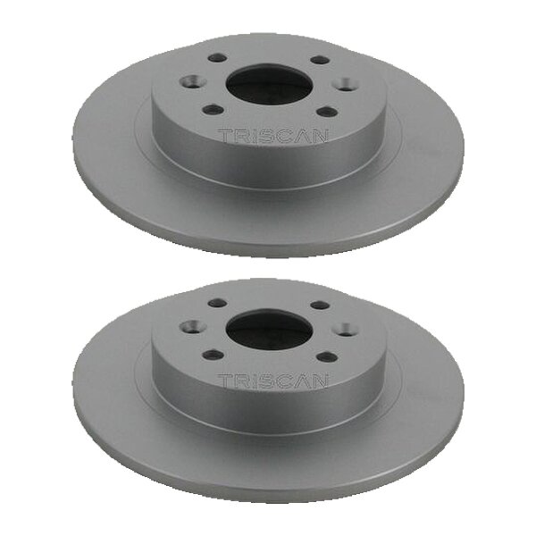 2 Brake Discs full Ø 262 mm TRISCAN Brake-Expertise for KIA SHUMA and others