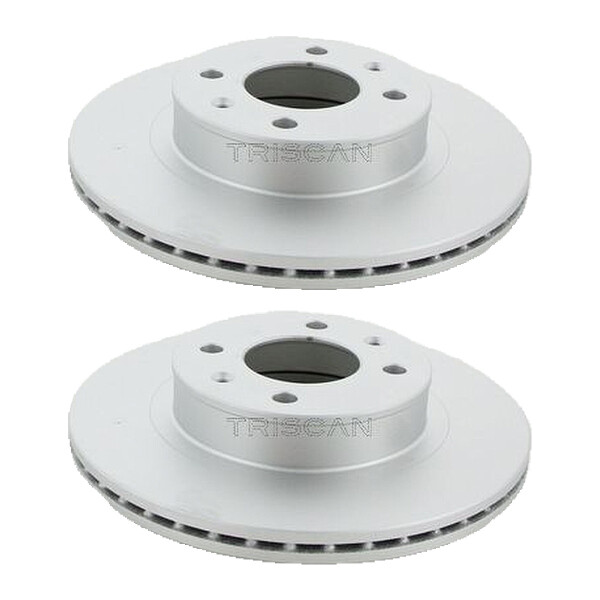 2 Bremsscheiben belüftet Ø 252 mm TRISCAN passend für u.a. HYUNDAI i10