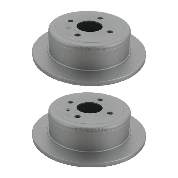 2 Brake Discs full Ø 258 mm TRISCAN suitable for e.g. DAEWOO NUBIRA