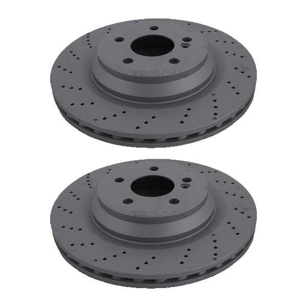 2 Brake Discs vented Ø 320 mm TRISCAN suitable for MERCEDES-BENZ SL