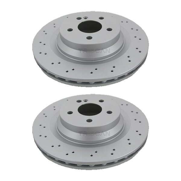 2 Brake Discs vented Ø 330 mm TRISCAN for MERCEDES-BENZ CLS and others