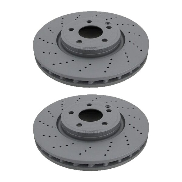 2 Brake Discs vented Ø 322 mm TRISCAN for MERCEDES-BENZ CLS and others