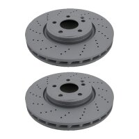 2 Brake Discs vented Ø 322 mm TRISCAN for...