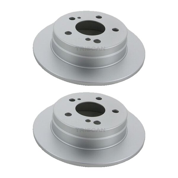 2 Bremsscheiben voll Ø 258 mm TRISCAN für u.a. MERCEDES-BENZ 124
