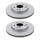 2 Brake Discs vented Ø 288 mm TRISCAN for MERCEDES-BENZ C-CLASS and others