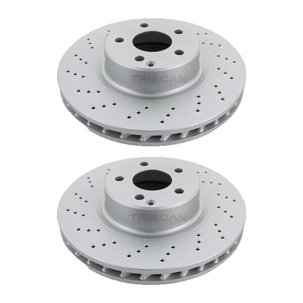2 Brake Discs vented Ø 330 mm TRISCAN for MERCEDES-BENZ S-CLASS and others