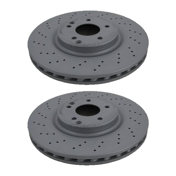 2 Brake Discs vented Ø 330 mm TRISCAN for MERCEDES-BENZ C-CLASS and others