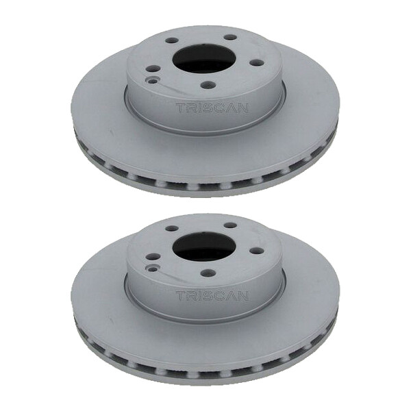2 Brake Discs vented Ø 288 mm TRISCAN for MERCEDES-BENZ C-CLASS and others