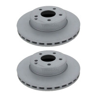 2 Brake Discs vented Ø 288 mm TRISCAN for...