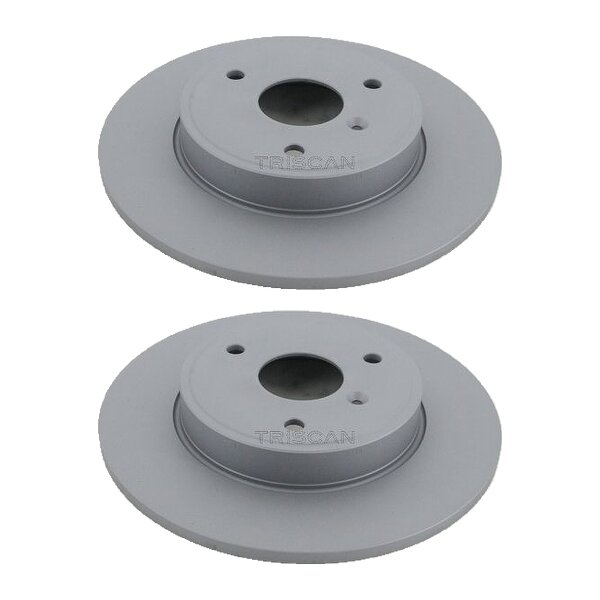 2 Bremsscheiben voll Ø 280 mm TRISCAN Bremsen-Expertise für u.a. SMART FORTWO