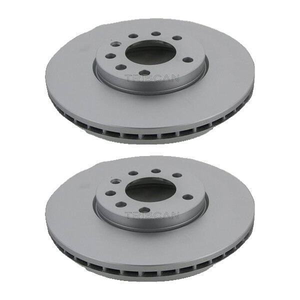 2 Brake Discs vented Ø 288 mm TRISCAN suitable for e.g. OPEL VECTRA