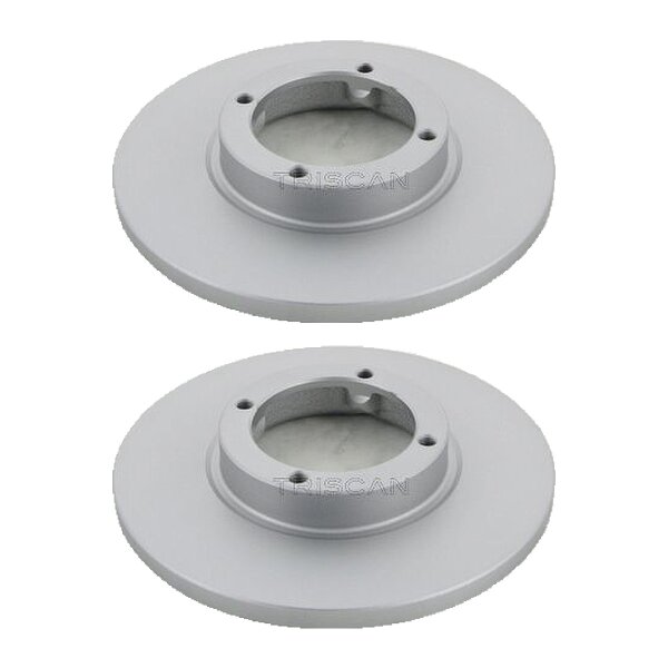 2 Brake Discs full Ø 236 mm TRISCAN suitable for e.g. CHEVROLET MATIZ
