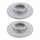 2 Brake Discs full Ø 236 mm TRISCAN suitable for e.g. CHEVROLET MATIZ