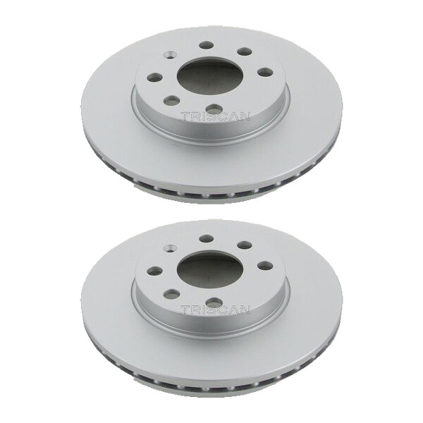 2 Bremsscheiben belüftet Ø 240 mm TRISCAN passend für u.a. OPEL CORSA